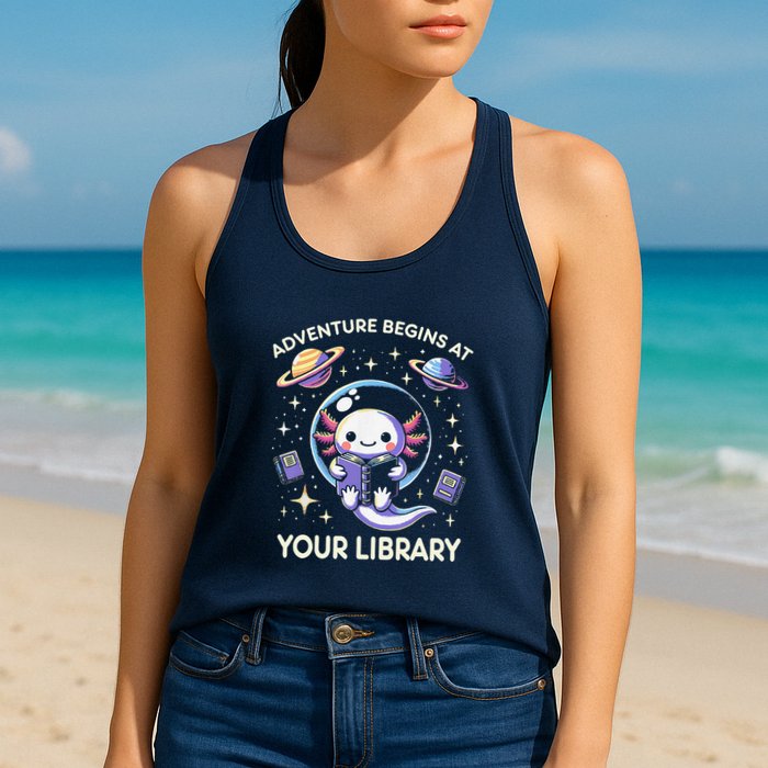 Adventure Begins At Your Library Summer Reading Program 2024 Womens Tank Top