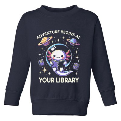 Adventure Begins At Your Library Summer Reading Program 2024 Toddler Sweatshirt