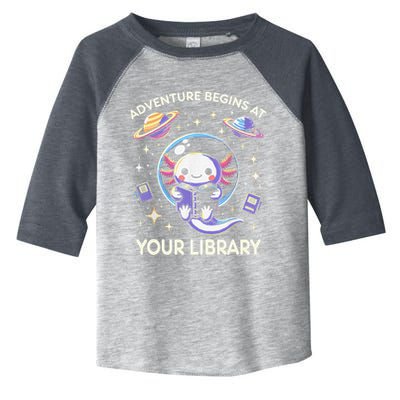 Adventure Begins At Your Library Summer Reading Program 2024 Toddler Fine Jersey T-Shirt