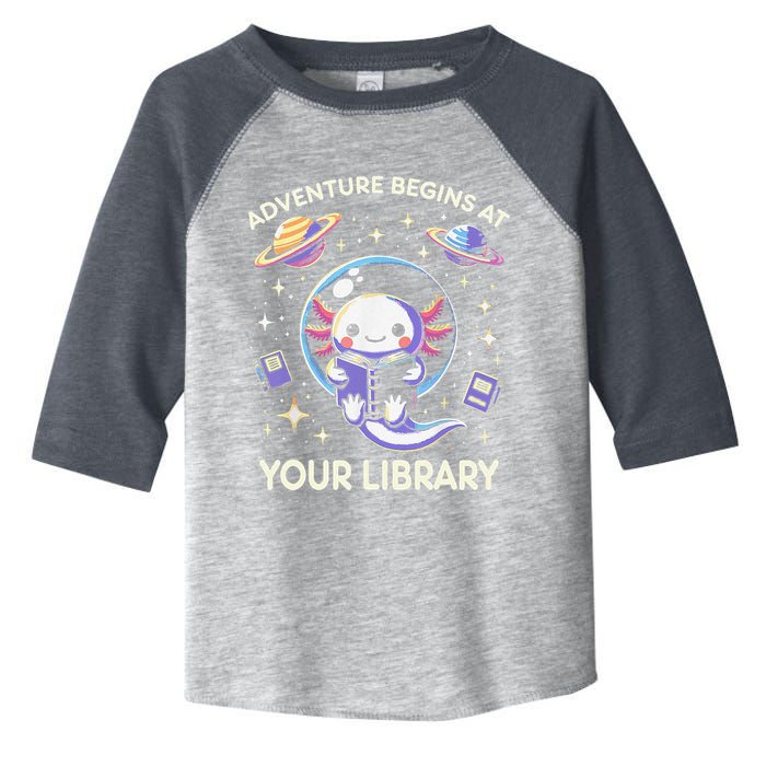Adventure Begins At Your Library Summer Reading Program 2024 Toddler Fine Jersey T-Shirt