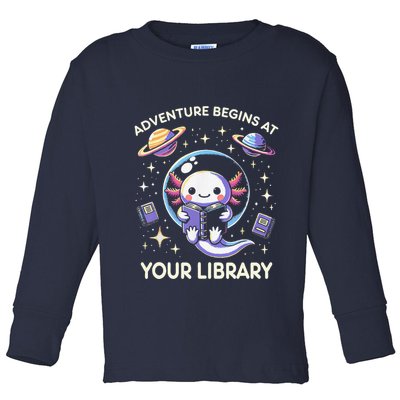 Adventure Begins At Your Library Summer Reading Program 2024 Toddler Long Sleeve Shirt