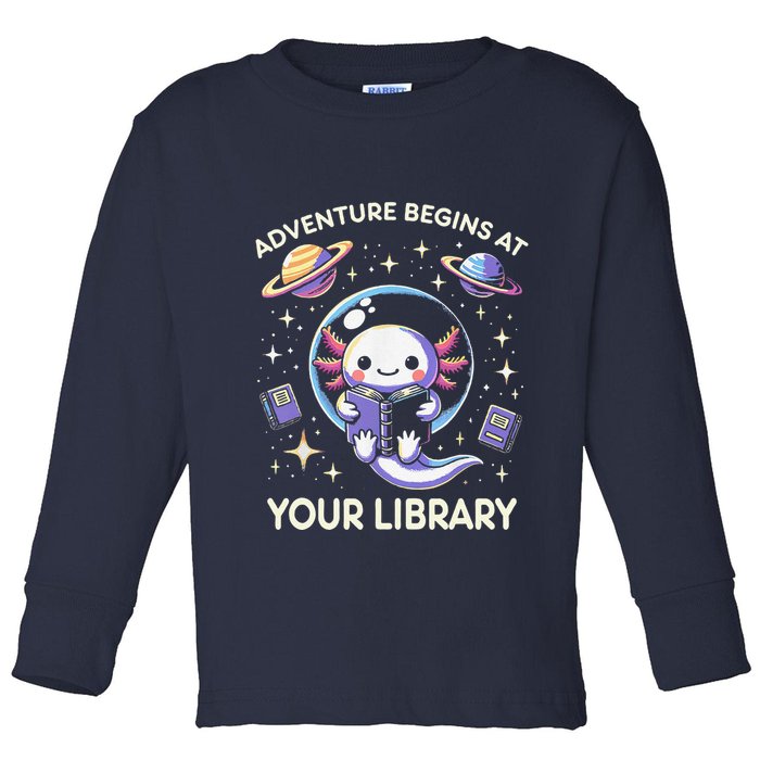Adventure Begins At Your Library Summer Reading Program 2024 Toddler Long Sleeve Shirt