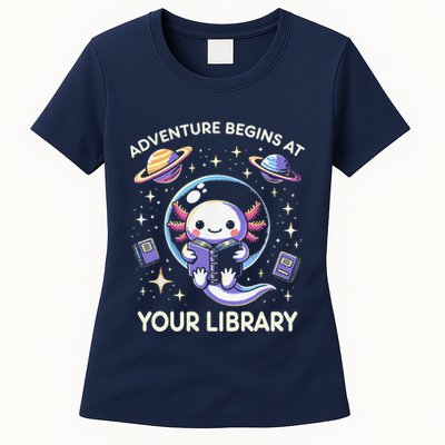 Adventure Begins At Your Library Summer Reading Program 2024 Womens T-Shirt