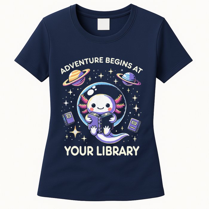 Adventure Begins At Your Library Summer Reading Program 2024 Womens T-Shirt