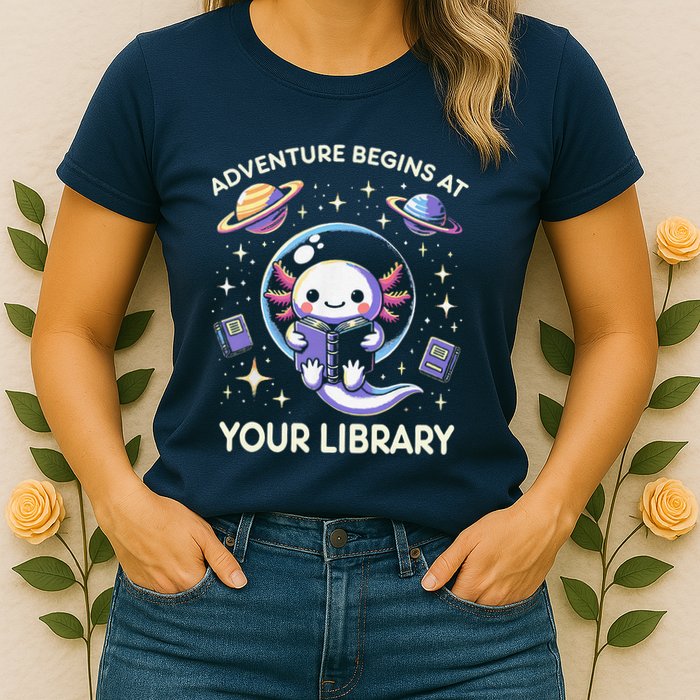 Adventure Begins At Your Library Summer Reading Program 2024 Womens T-Shirt