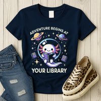 Adventure Begins At Your Library Summer Reading Program 2024 Womens T-Shirt