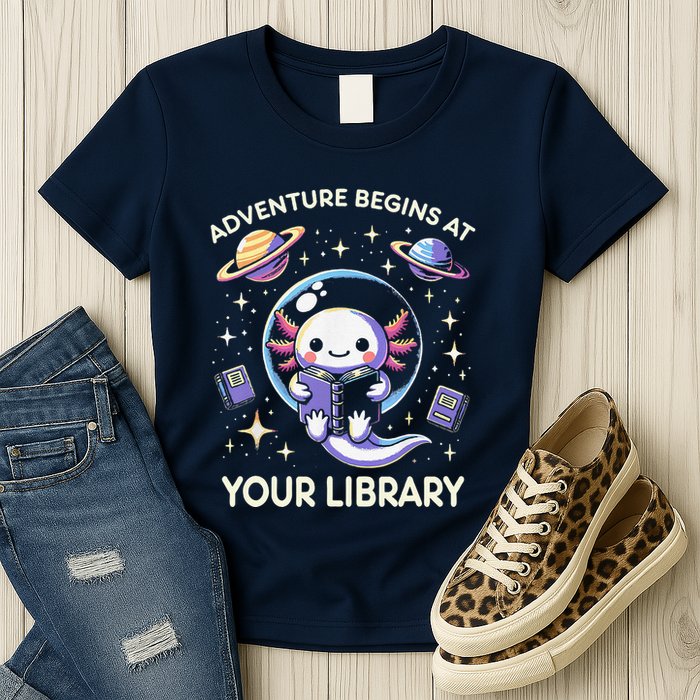 Adventure Begins At Your Library Summer Reading Program 2024 Womens T-Shirt