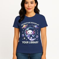 Adventure Begins At Your Library Summer Reading Program 2024 Womens T-Shirt