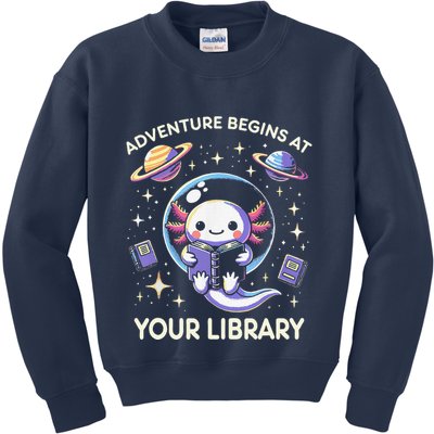 Adventure Begins At Your Library Summer Reading Program 2024 Kids Sweatshirt