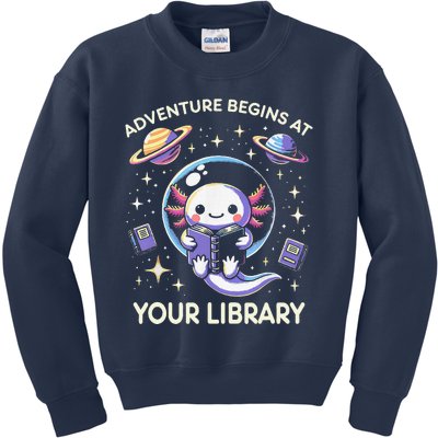 Adventure Begins At Your Library Summer Reading Program 2024 Kids Sweatshirt