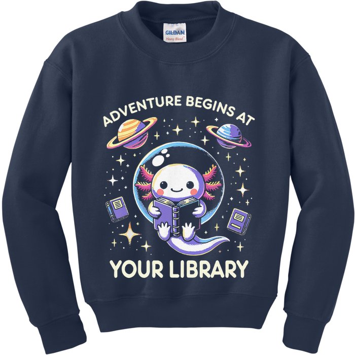 Adventure Begins At Your Library Summer Reading Program 2024 Kids Sweatshirt