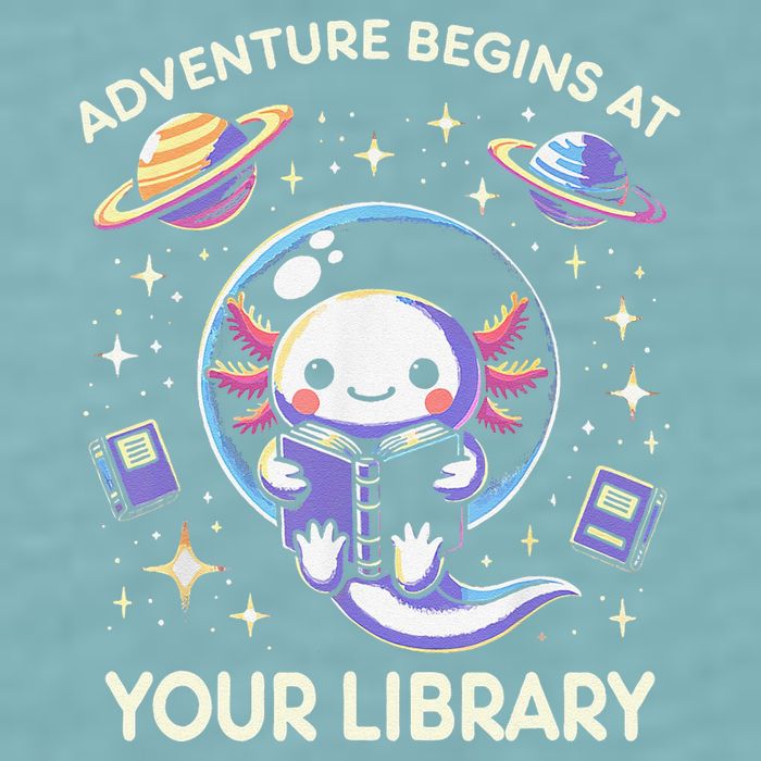 Adventure Begins At Your Library Summer Reading Program 2024 Sueded Cloud Jersey T-Shirt