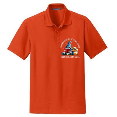 Adventure Begins At Your Library Summer Reading 2024 Gnome Dry Zone Grid Polo