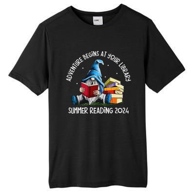 Adventure Begins At Your Library Summer Reading 2024 Gnome Tall Fusion ChromaSoft Performance T-Shirt