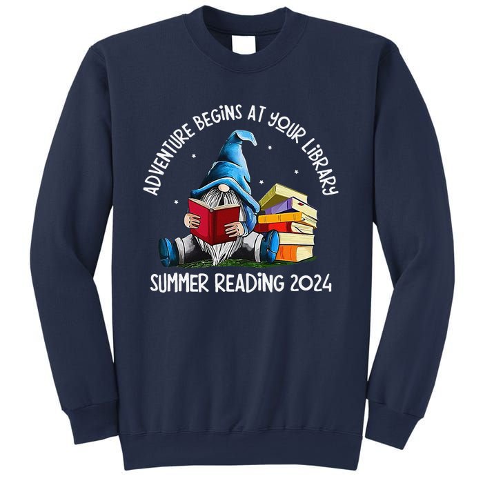 Adventure Begins At Your Library Summer Reading 2024 Gnome Sweatshirt