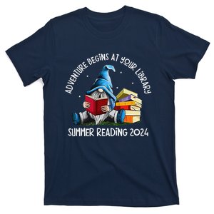 Adventure Begins At Your Library Summer Reading 2024 Gnome T-Shirt