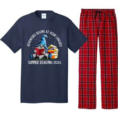 Adventure Begins At Your Library Summer Reading 2024 Gnome Pajama Set