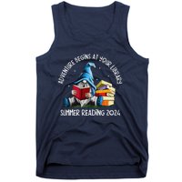 Adventure Begins At Your Library Summer Reading 2024 Gnome Tank Top