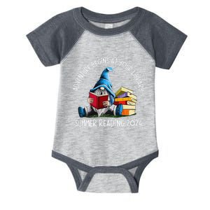 Adventure Begins At Your Library Summer Reading 2024 Gnome Infant Baby Jersey Bodysuit