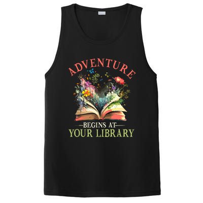 Adventure Begins At Your Library Summer Reading 2024 Flowers PosiCharge Competitor Tank