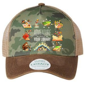 Adventure Begins At Your Library Summer Reading 2024 Funny Legacy Tie Dye Trucker Hat