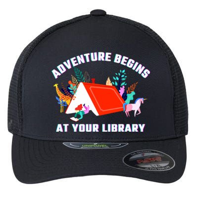 Adventure Begins At Your Library Summer Reading 2024 Flexfit Unipanel Trucker Cap