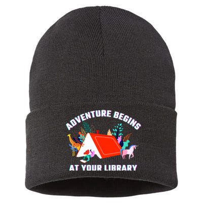 Adventure Begins At Your Library Summer Reading 2024 Sustainable Knit Beanie