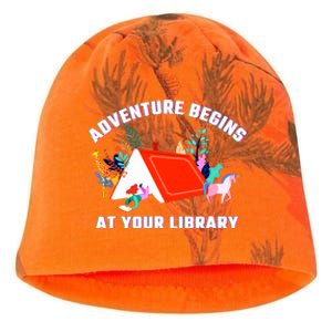 Adventure Begins At Your Library Summer Reading 2024 Kati - Camo Knit Beanie