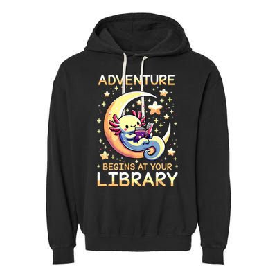 Adventure Begins At Your Library Summer Reading Program 2024 Garment-Dyed Fleece Hoodie