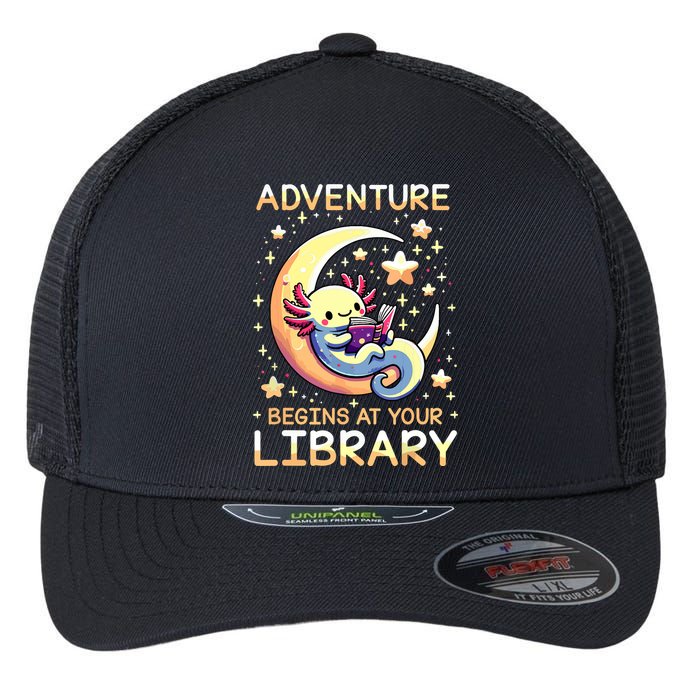 Adventure Begins At Your Library Summer Reading Program 2024 Flexfit Unipanel Trucker Cap