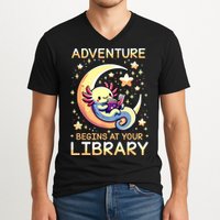 Adventure Begins At Your Library Summer Reading Program 2024 V-Neck T-Shirt