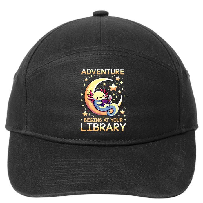 Adventure Begins At Your Library Summer Reading Program 2024 7-Panel Snapback Hat