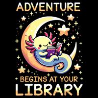 Adventure Begins At Your Library Summer Reading Program 2024 7-Panel Snapback Hat