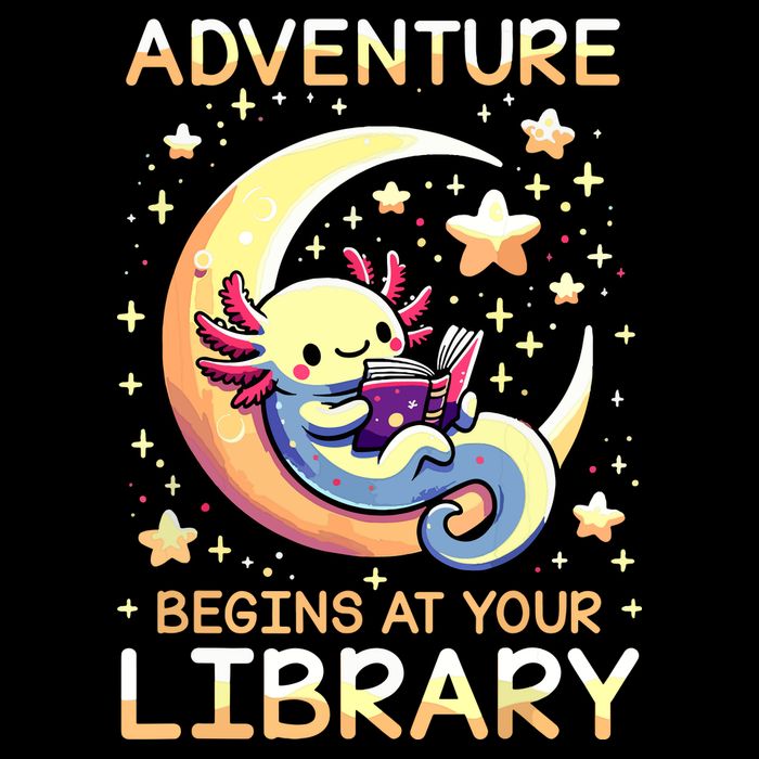 Adventure Begins At Your Library Summer Reading Program 2024 7-Panel Snapback Hat