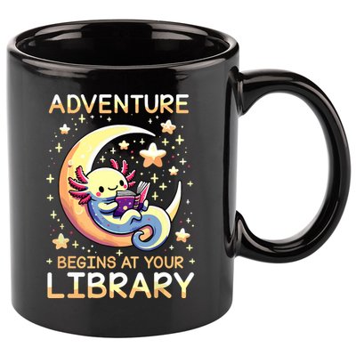 Adventure Begins At Your Library Summer Reading Program 2024 11oz C Handle Ceramic Mug