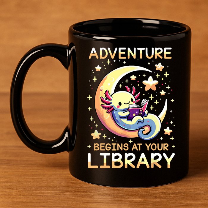 Adventure Begins At Your Library Summer Reading Program 2024 11oz C Handle Ceramic Mug