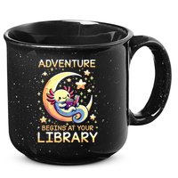 Adventure Begins At Your Library Summer Reading Program 2024 15oz Campfire Ceramic Mug