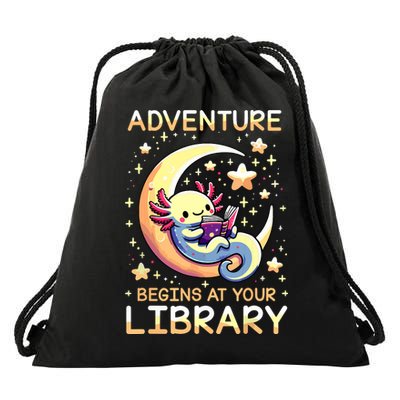 Adventure Begins At Your Library Summer Reading Program 2024 Drawstring Bag