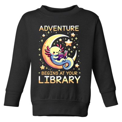 Adventure Begins At Your Library Summer Reading Program 2024 Toddler Sweatshirt