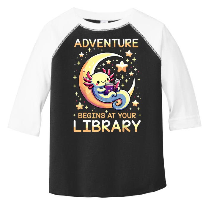 Adventure Begins At Your Library Summer Reading Program 2024 Toddler Fine Jersey T-Shirt