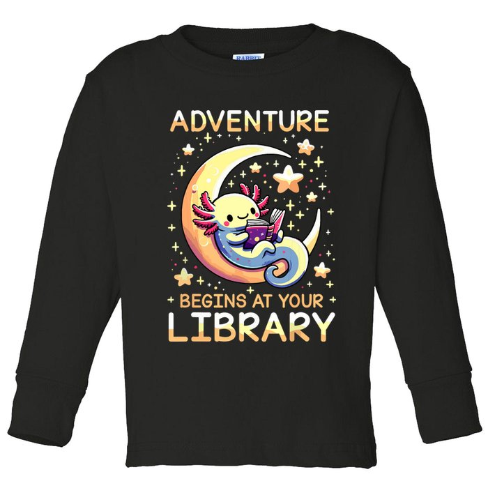 Adventure Begins At Your Library Summer Reading Program 2024 Toddler Long Sleeve Shirt