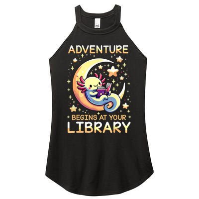 Adventure Begins At Your Library Summer Reading Program 2024 Women's Perfect Tri Rocker Tank