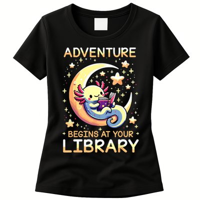 Adventure Begins At Your Library Summer Reading Program 2024 Womens T-Shirt