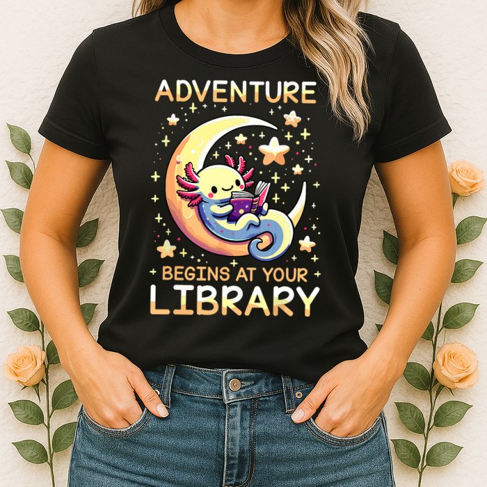 Adventure Begins At Your Library Summer Reading Program 2024 Womens T-Shirt