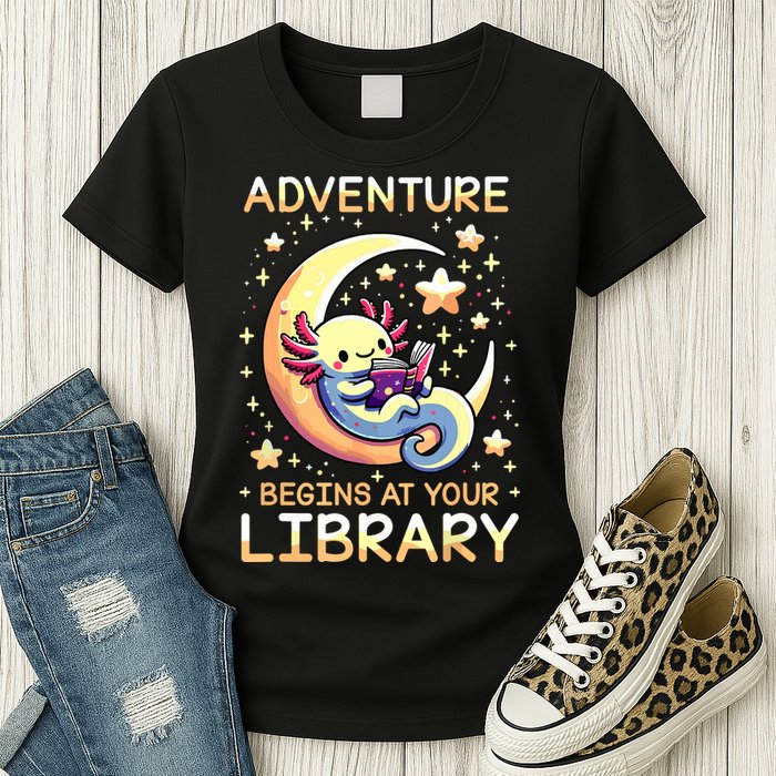 Adventure Begins At Your Library Summer Reading Program 2024 Womens T-Shirt