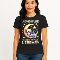 Adventure Begins At Your Library Summer Reading Program 2024 Womens T-Shirt