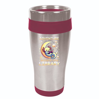 Adventure Begins At Your Library Summer Reading Program 2024 16oz Travel Tumbler