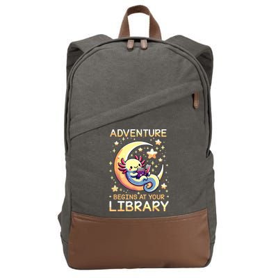 Adventure Begins At Your Library Summer Reading Program 2024 Cotton Canvas Backpack