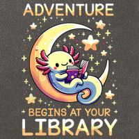 Adventure Begins At Your Library Summer Reading Program 2024 Cotton Canvas Backpack