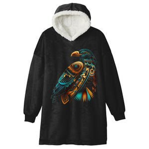 Amazon Bird American Indian Northwest Tribal Graphic Tees Hooded Wearable Blanket